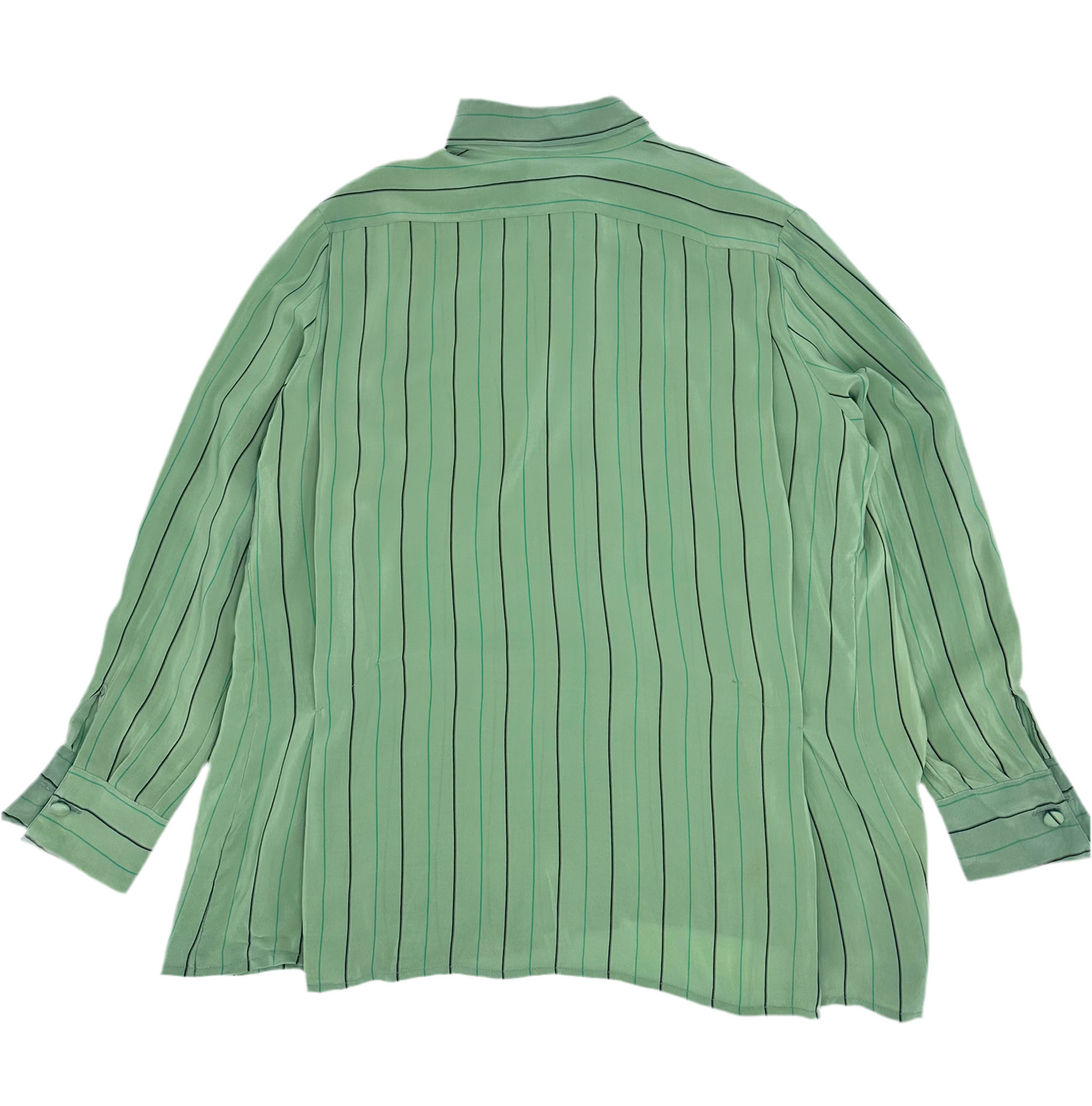 Stripe Covered Button L/S Shirts