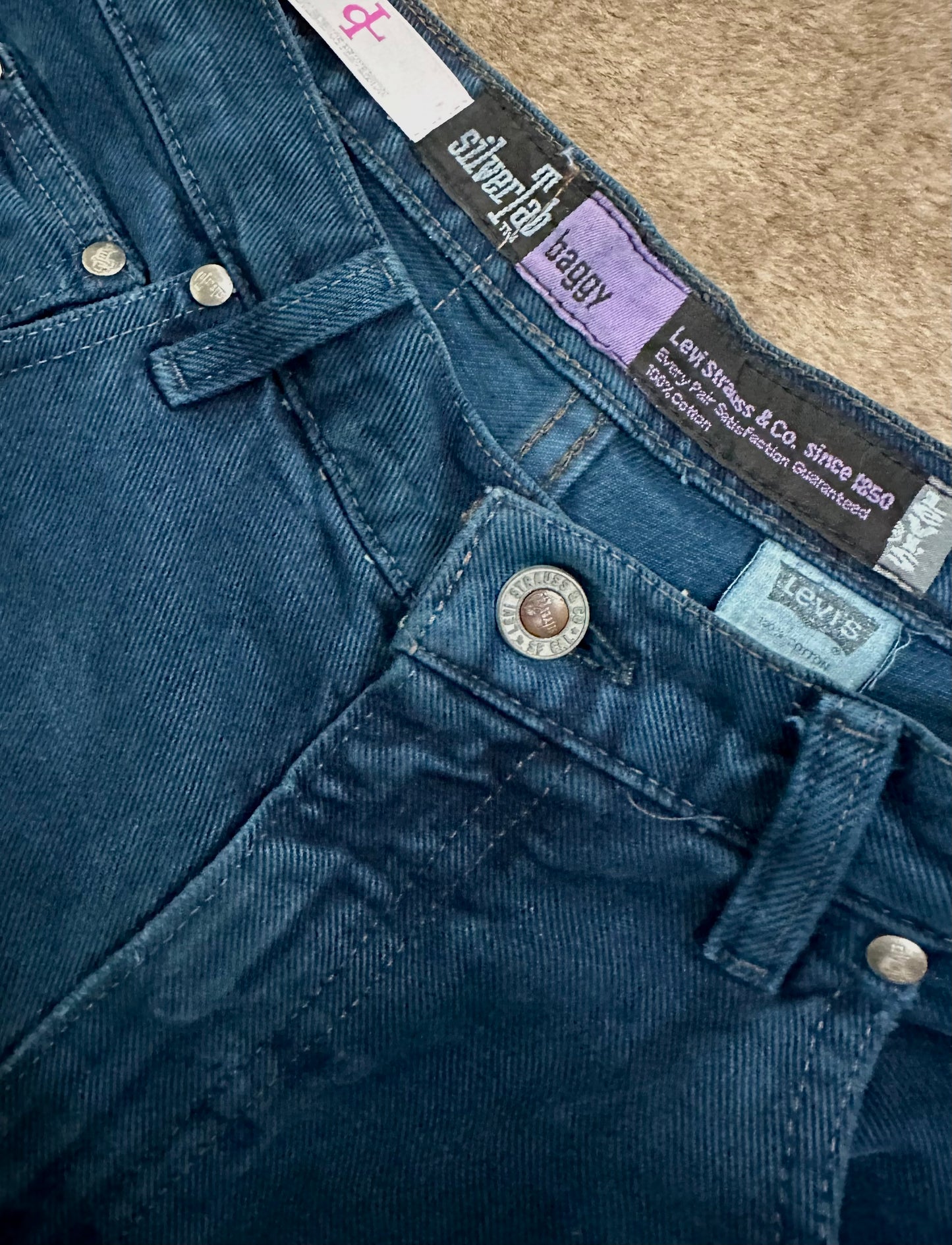 ql All-Over Pattern Baggy Denim Pants (Levi’s® SilverTab™)