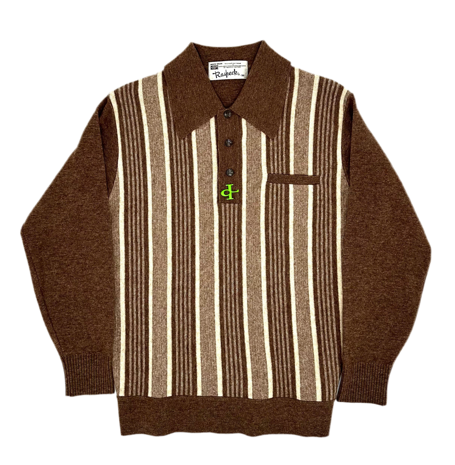 ql Stripe Polo Sweater