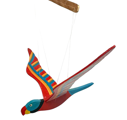Macaw Wooden Flying Mobile