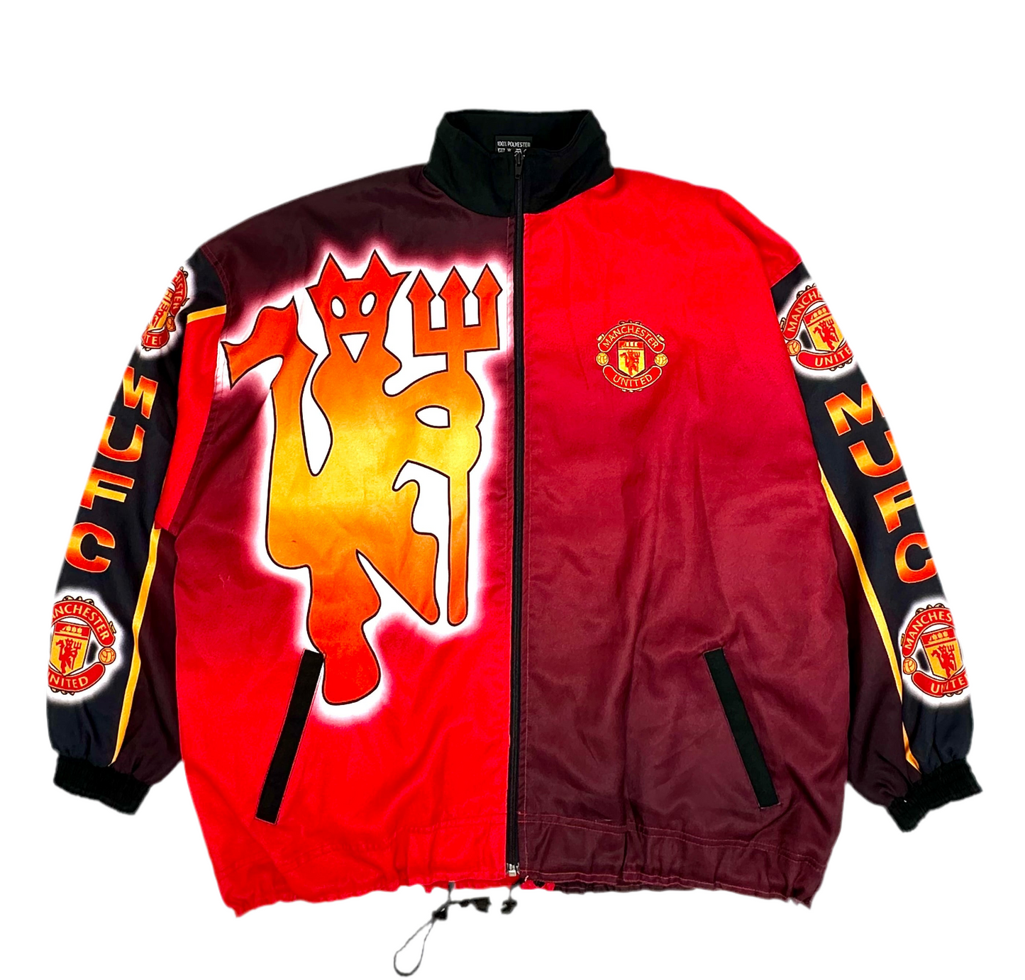 Manchester United FC Logo Design Loose Nylon JKT【boot】