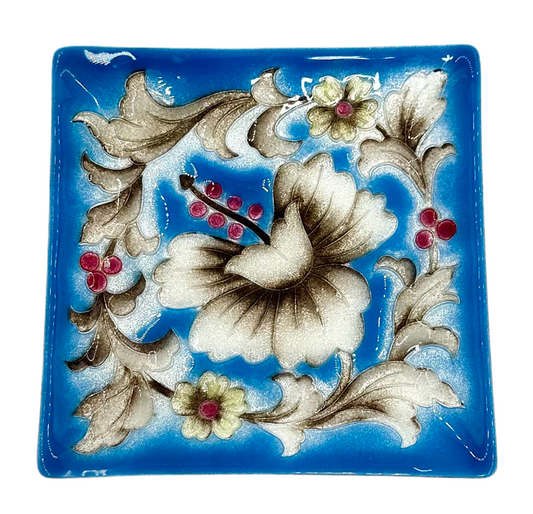 Floral Pattern Ceramic Tray