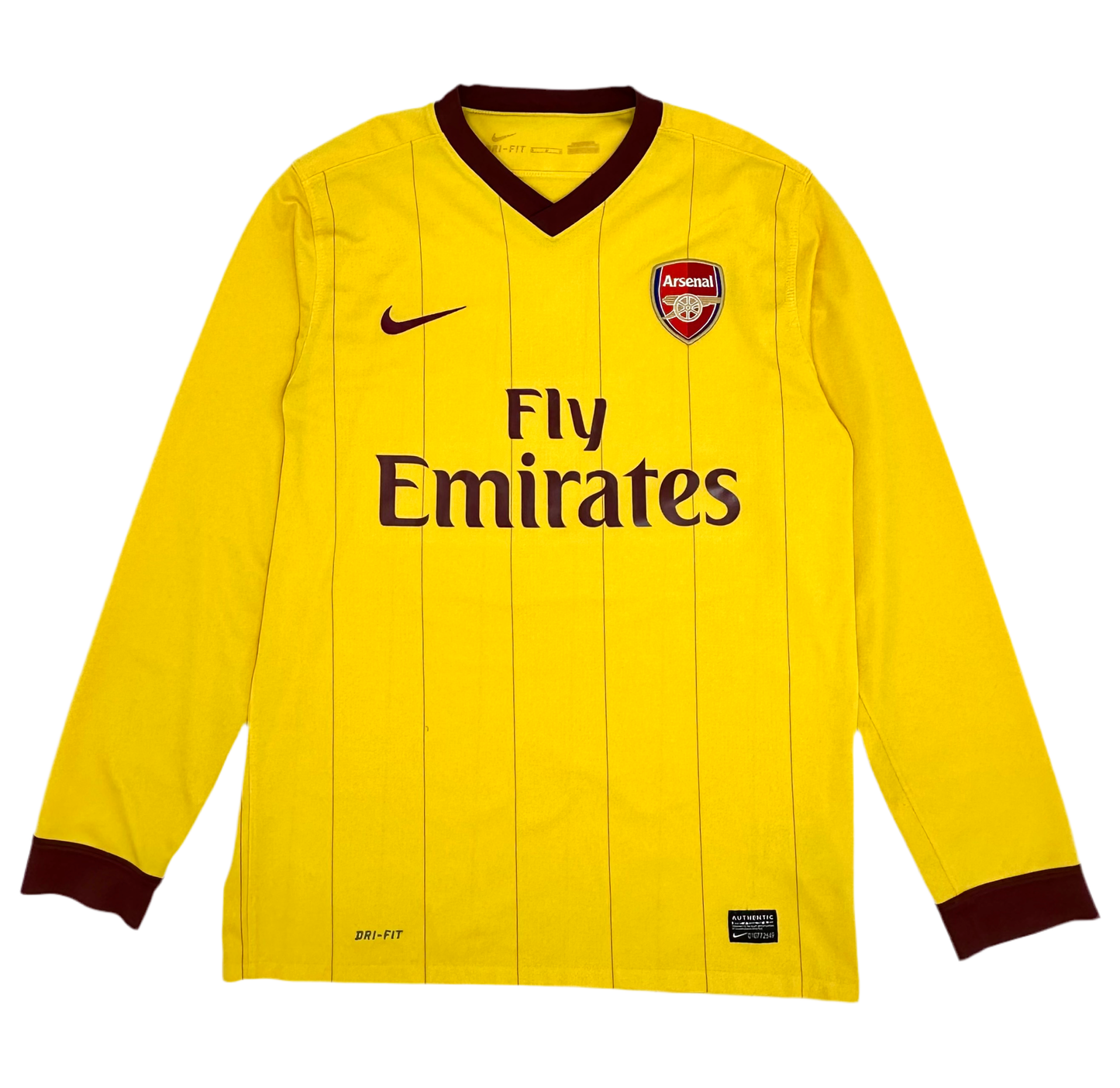 Arsenal away 10/11 L/S football shirts (NIKE)