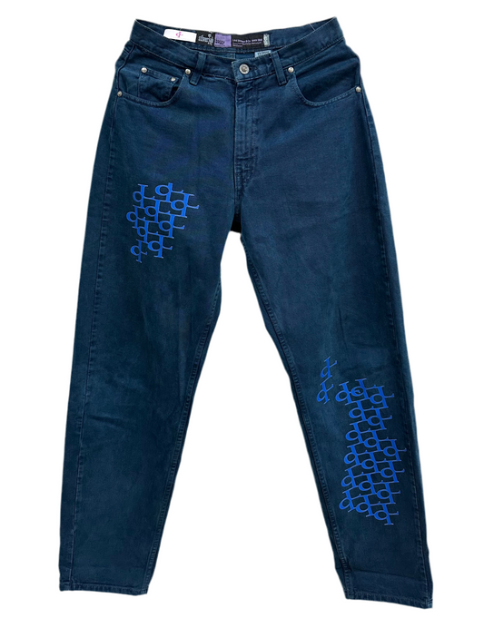 ql All-over pattern baggy denim pants (Levi’s® SilverTab™)