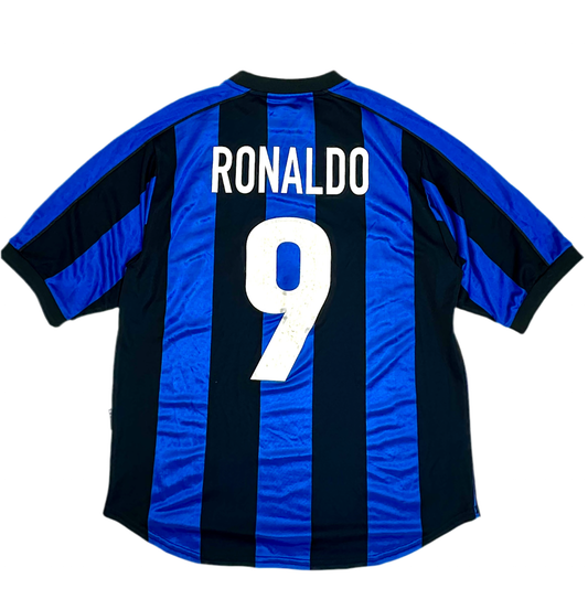 RONALDO 9 INTER 1999-2000 HOME football shirts (NIKE)