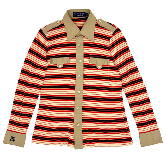 ql Givenchy border L/S shirts