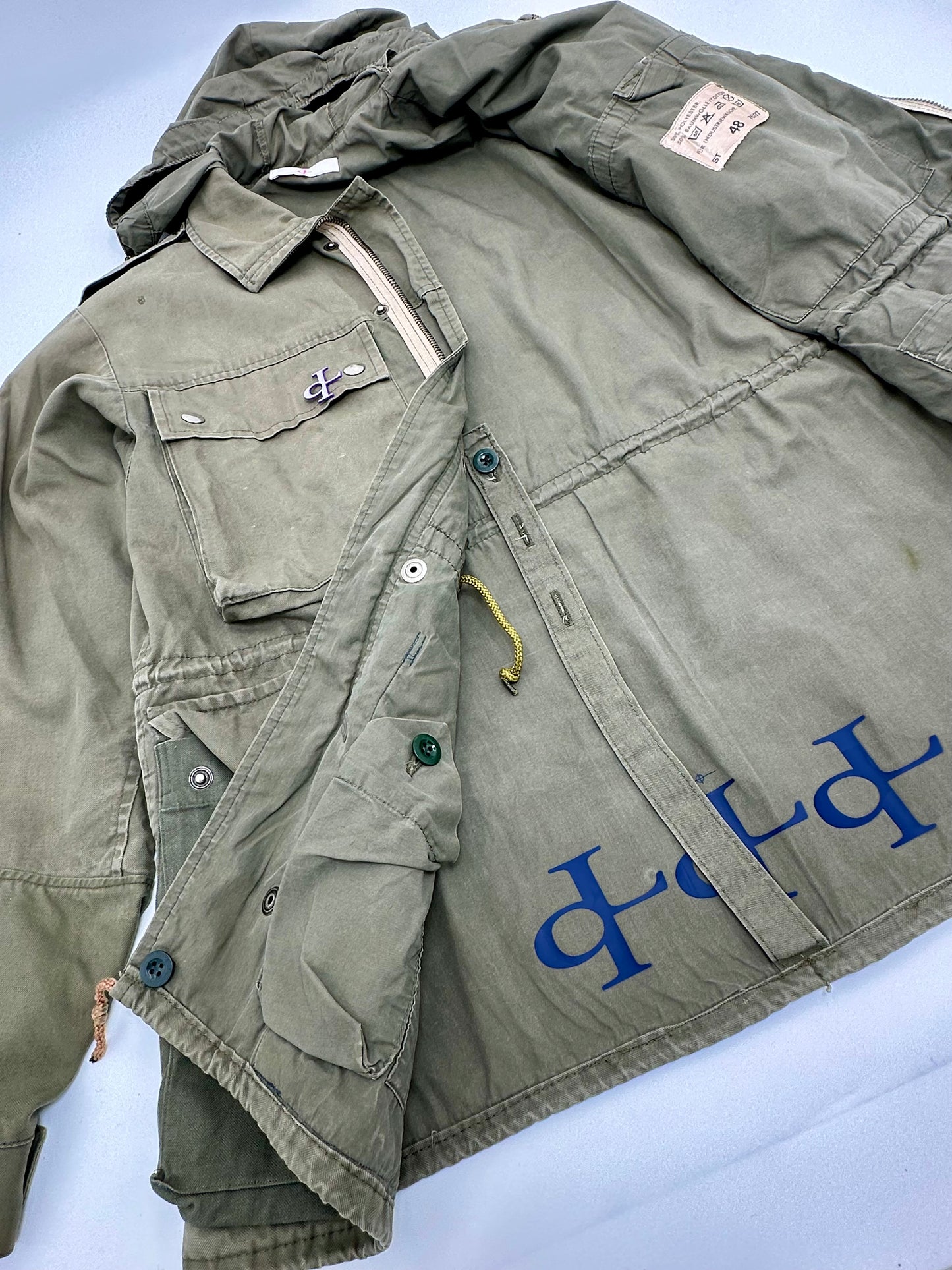 ql BATISTUTA 9 Swiss Army Military Jacket 70s