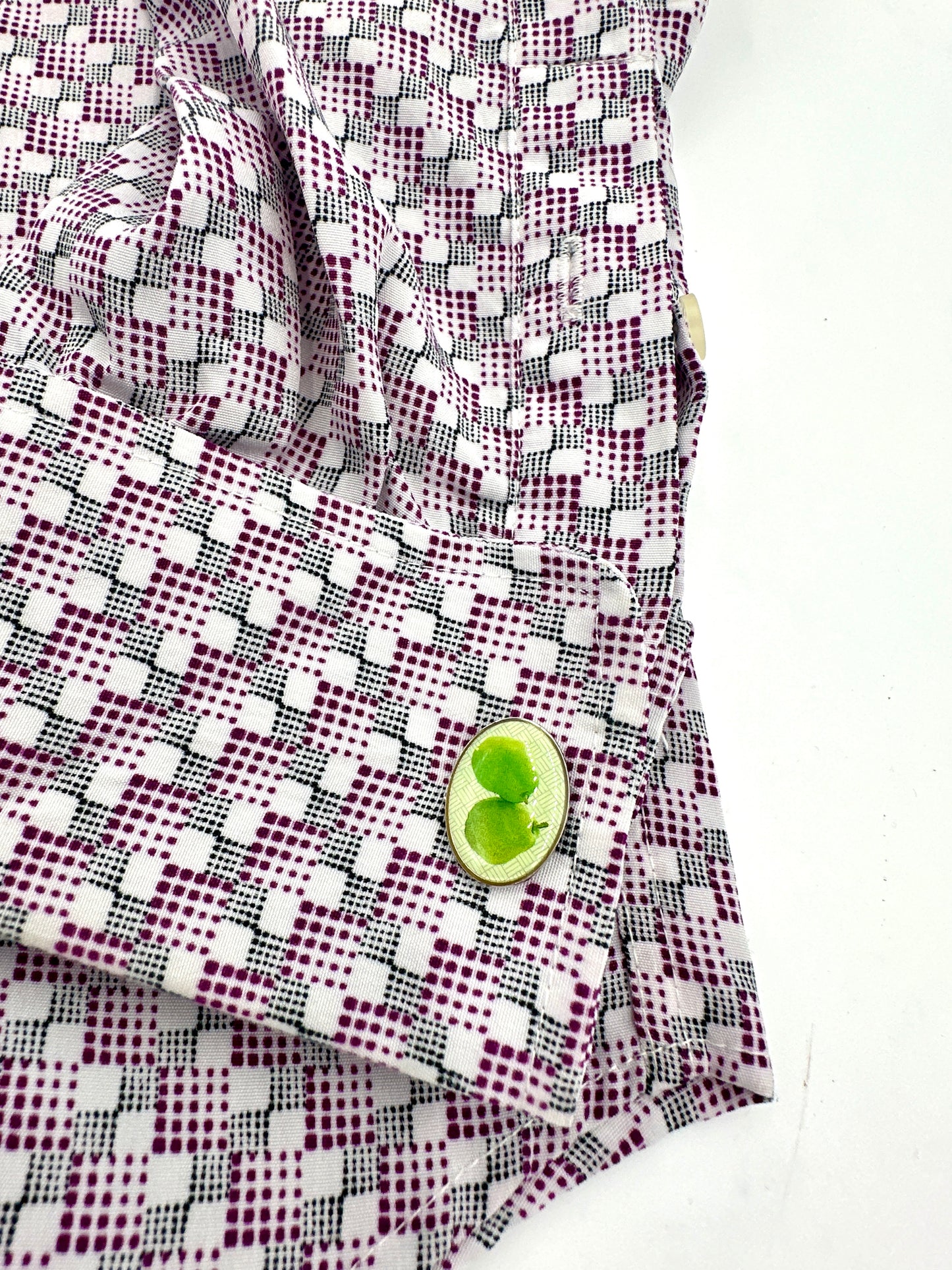 Plaid Pattern  Button Down L/S Shirts (Pins Set)