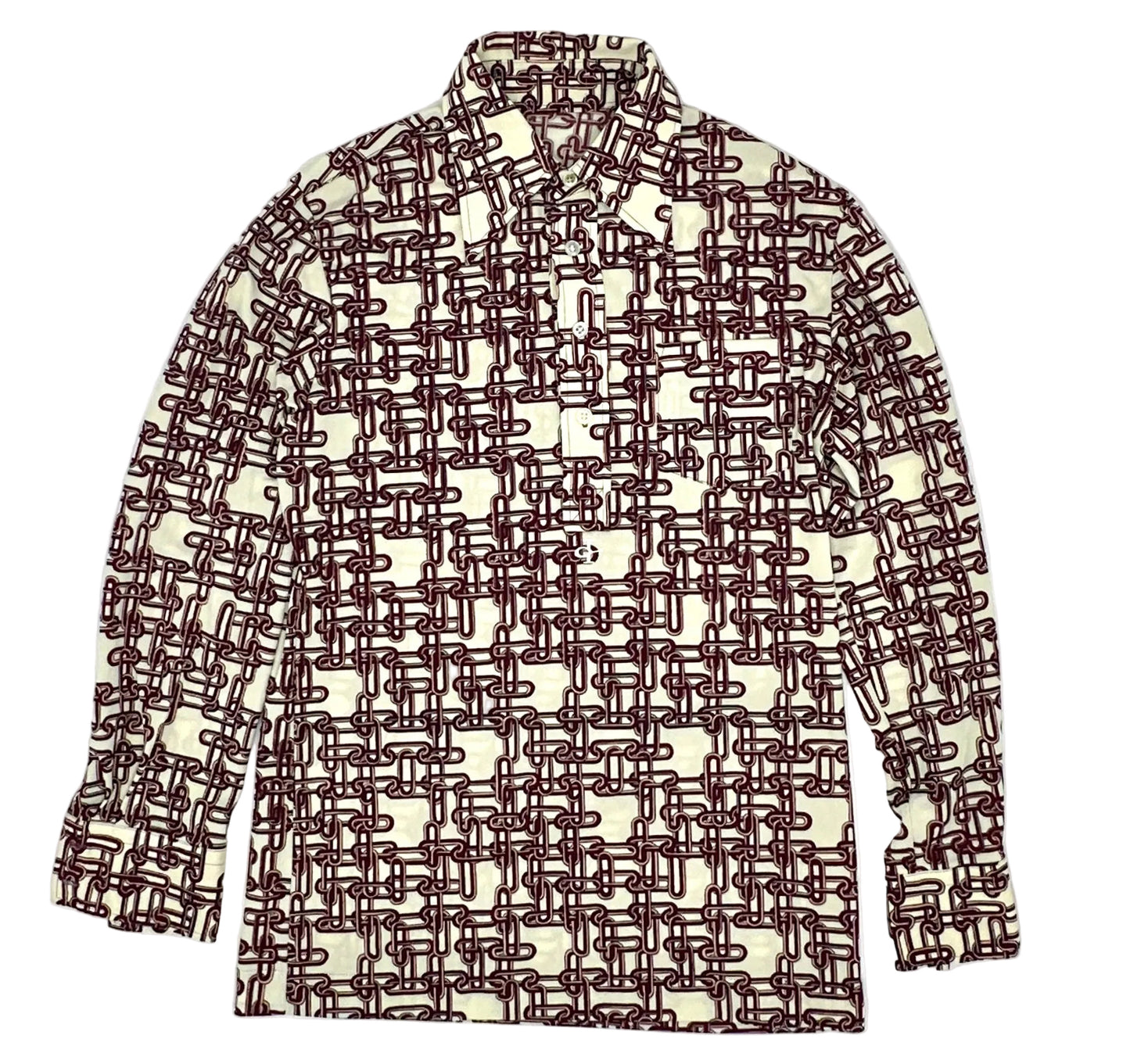 Chain Pattern Pullover L/S Shirts