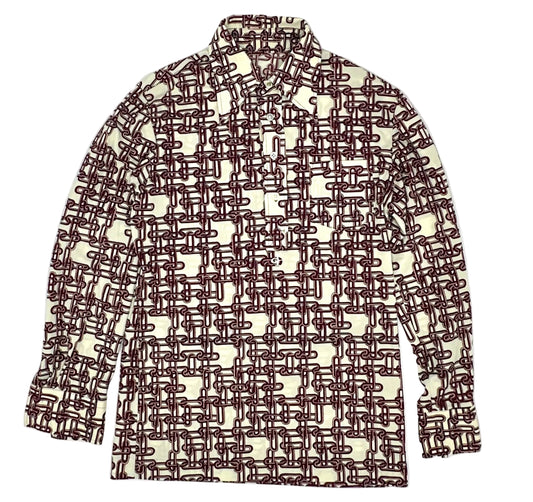 Chain Pattern Pullover L/S Shirts