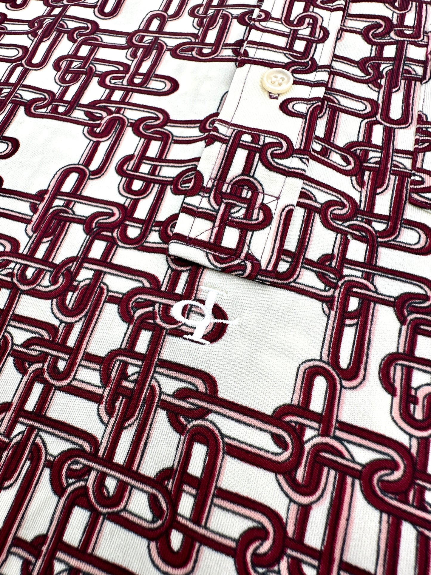 Chain Pattern Pullover L/S Shirts