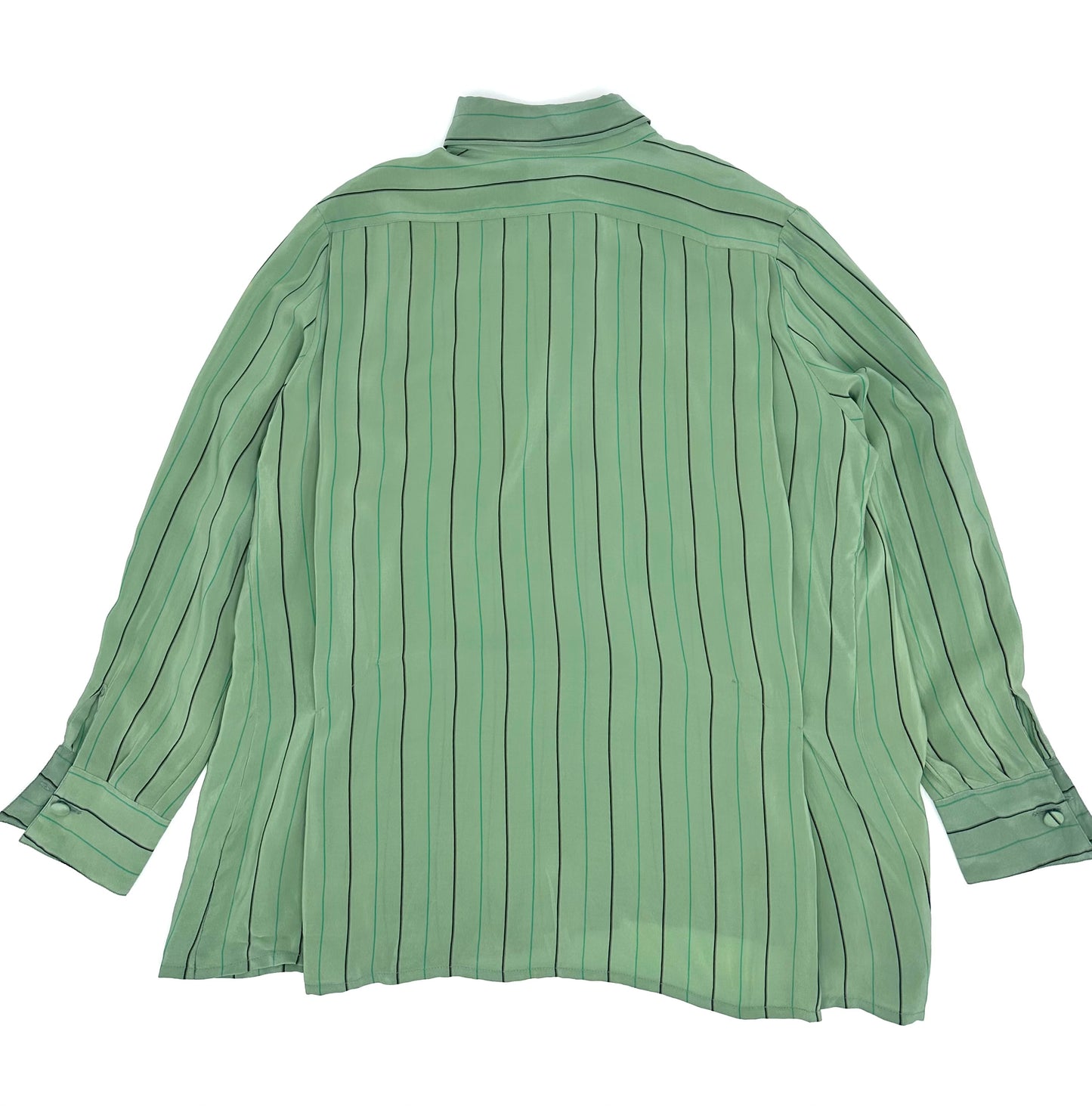 Stripe covered button L/S shirts