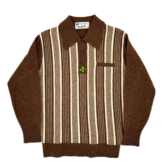 ql Stripe Polo Sweater