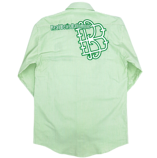 Real Betis stripe button down L/S shirts
